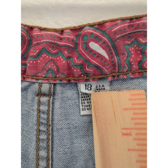 VTG Bugle Boy Mom Jeans Women's Size 18 Light Wash 80s 90s Made In USA - Picture 12 of 16